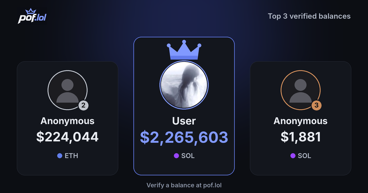 I built a simple way to verify a buyer's crypto balance without doxxing wallet addresses